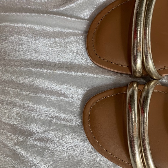 J.Crew metallic slip on sandals size 8 - Picture 7 of 10